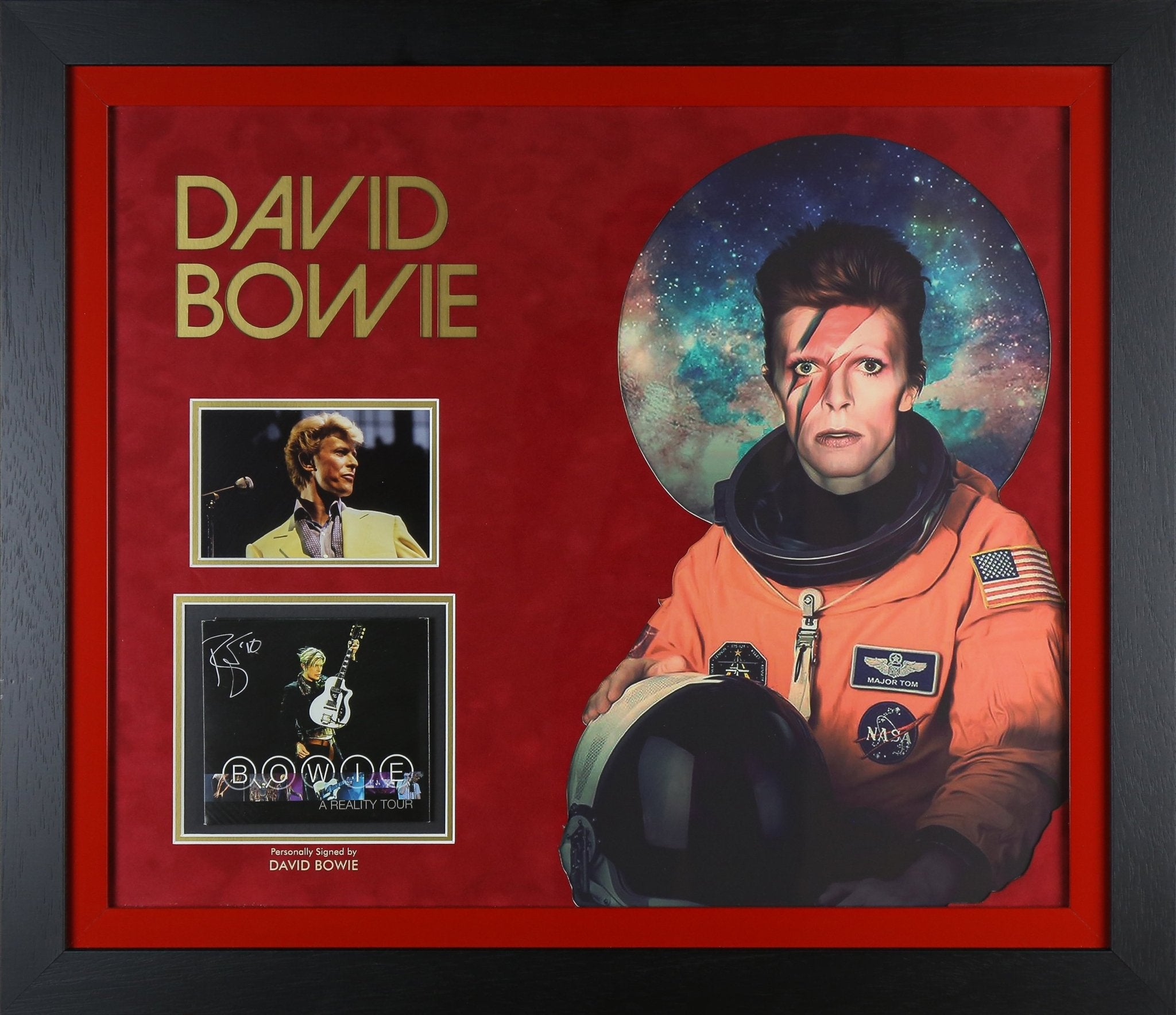 David Bowie Signed CD Cover Framed Display - Memorabilia Framers Shop